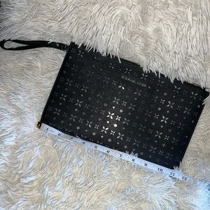 Black and silver Michael Kors clutch